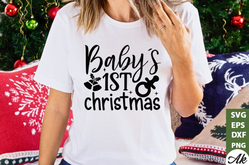 Baby’s 1st christmas SVG