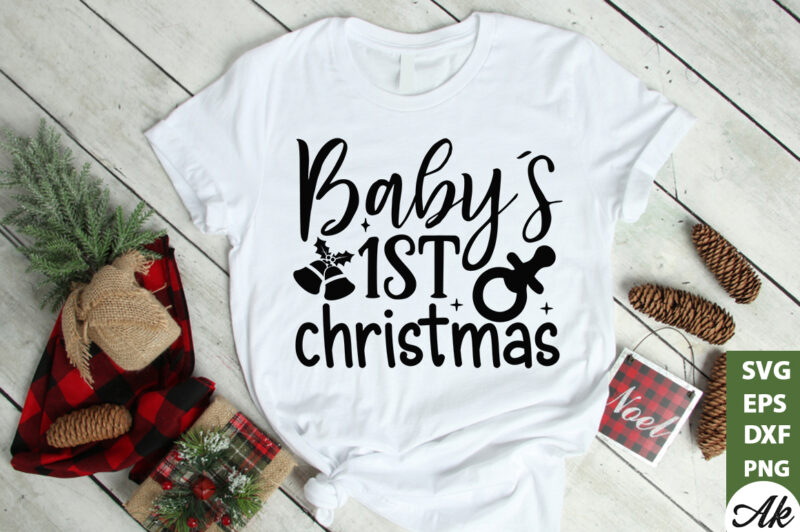 Baby’s 1st christmas SVG