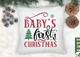 Babys first christmas Sign Making SVG t shirt template