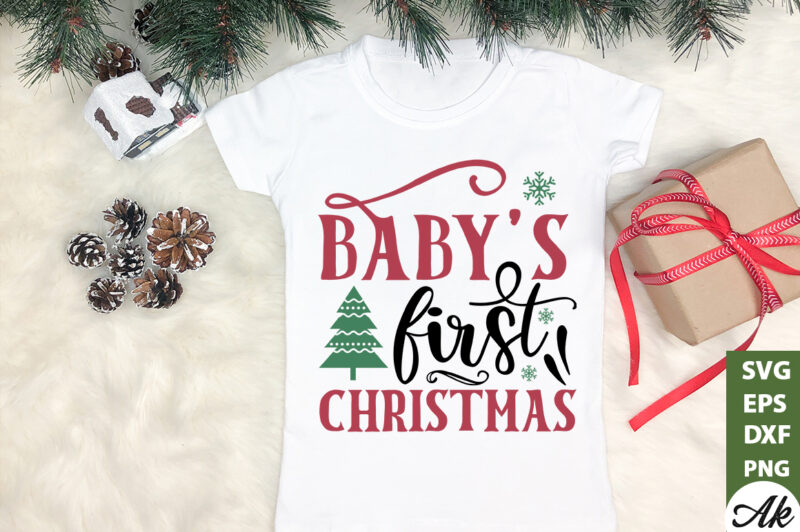 Babys first christmas Sign Making SVG