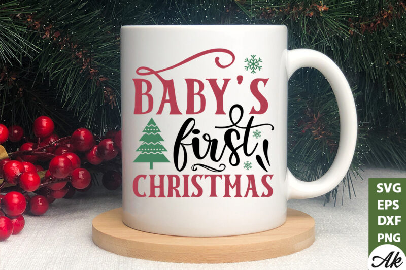 Babys first christmas Sign Making SVG