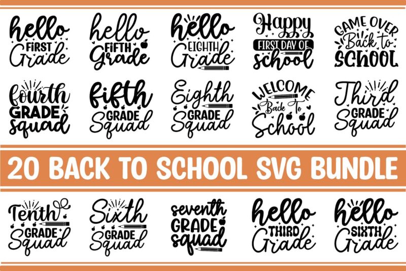 Back To School SVG Bundle