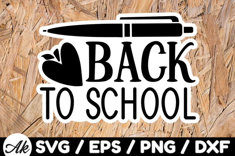 Back to school Stickers SVG Bundle