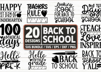 Back to school SVG Bundle