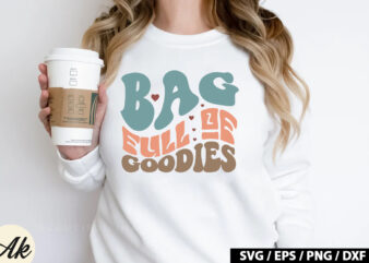 Bag full of goodies Retro SVG t shirt template