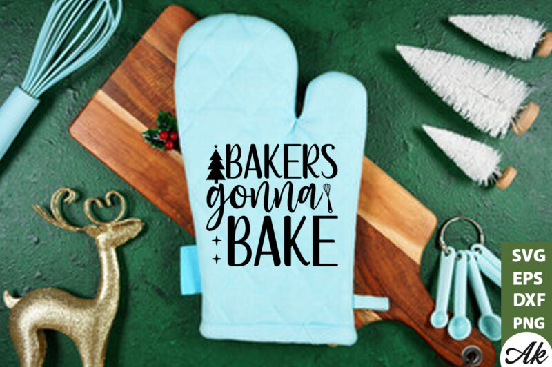 Bakers gonna bake Pot Holder SVG