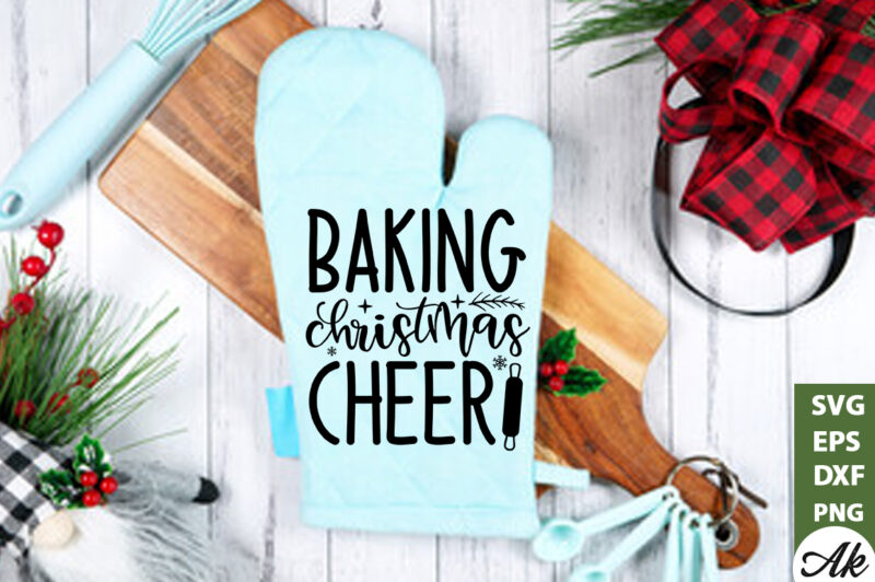 Baking christmas cheer Pot Holder SVG