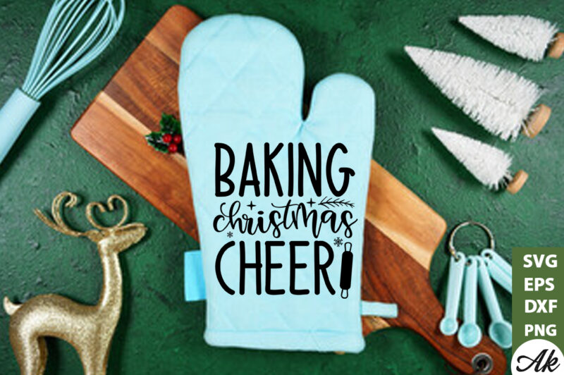 Baking christmas cheer Pot Holder SVG
