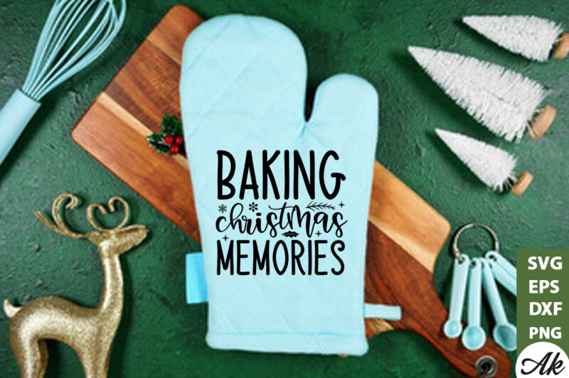 Baking christmas memories Pot Holder SVG