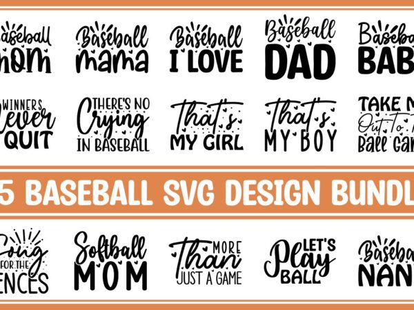 Baseball svg design bundle