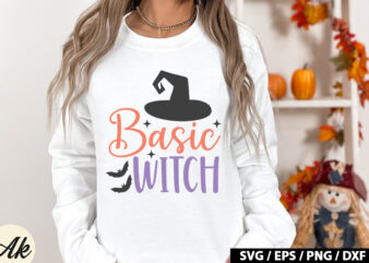 Basic witch SVG t shirt template