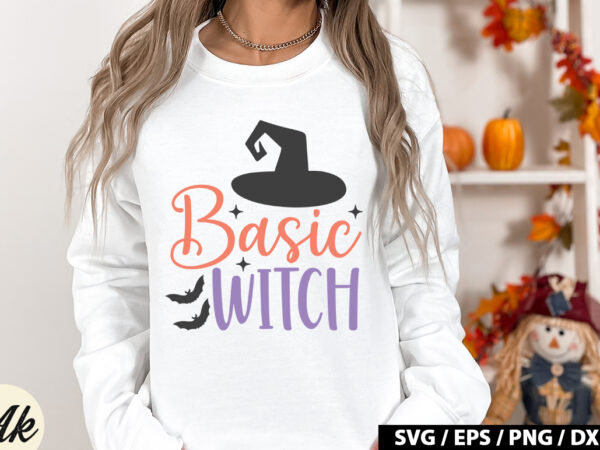 Basic witch svg t shirt template