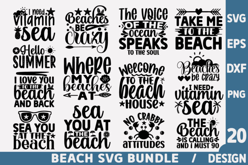 Beach SVG Bundle