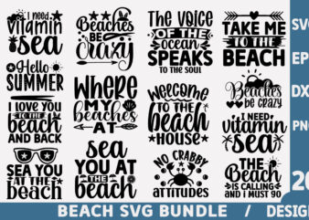 Beach SVG Bundle t shirt template