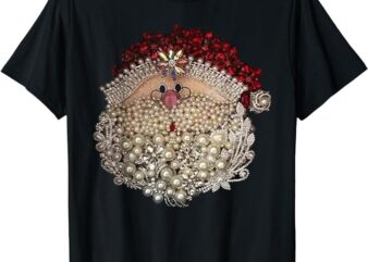 Bead Christmas Santa Star-gemstone-White-Xmas T-Shirt