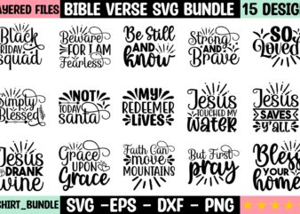 Bible Verse SVG Bundle t shirt template