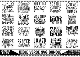 Bible Verse SVG Bundle t shirt template