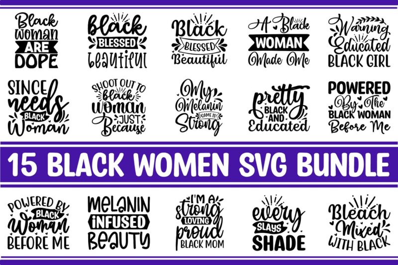 Black Women SVG Bundle