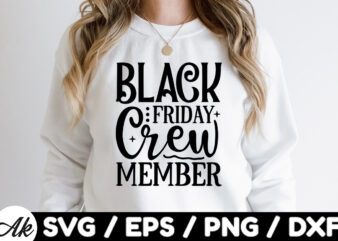 Black friday crew member SVG