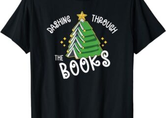 Book Lover Christmas Tree Holiday Reading Love To Read T-Shirt