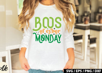 Boos of cyber monday Retro SVG t shirt template