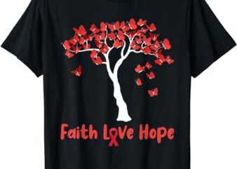 Butterfly Tree Faith Love Hope T-Shirt