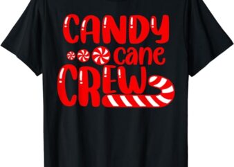 Candy Cane Crew Matching Family Group Candy Lover Pajamas T-Shirt