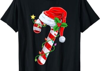 Candy Cane Crew Santa Christmas 2023 For Kids Boys Girls T-Shirt