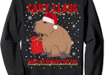 Capybara Christmas Holidays Funny Santa Xmas Capy Claus Sweatshirt
