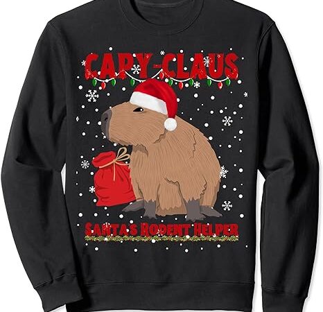 Capybara christmas holidays funny santa xmas capy claus sweatshirt Capybara christmas holidays funny santa xmas capy claus sweatshirt
