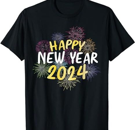 Cheers to a new year party firework new year happy 2024 new t-shirt