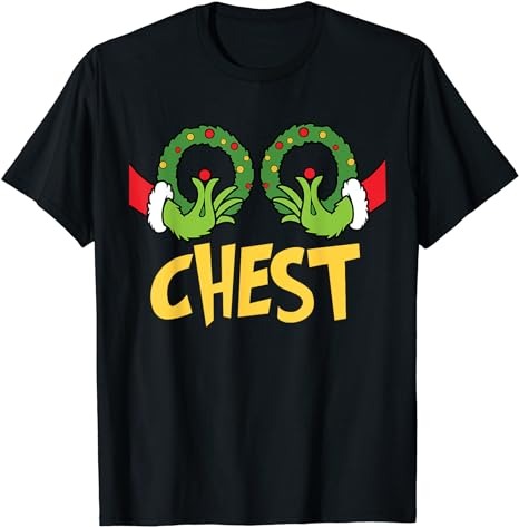 Chest Nuts Christmas Shirt Funny Matching Couple Chest Nuts T-Shirt