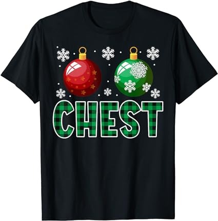 Chest nuts christmas t shirt matching couple chestnuts t-shirt 1