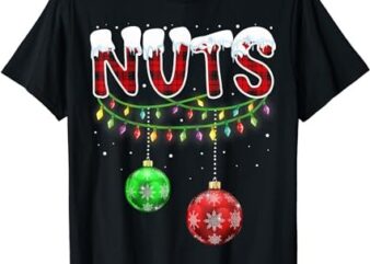 Chest Nuts Matching Chestnuts Funny Christmas Couples Nuts T-Shirt