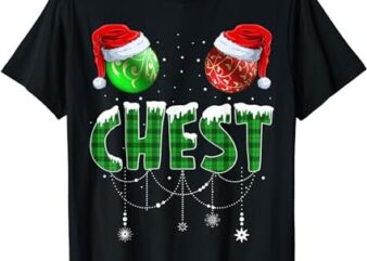 Chestnuts Matching Family Funny Chest Nuts Christmas Couples T-Shirt 1