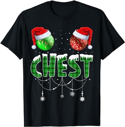 Chestnuts matching family funny chest nuts christmas couples t-shirt 1 Chestnuts matching family funny chest nuts christmas couples t-shirt 1