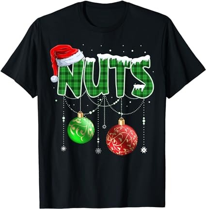 Chestnuts matching family funny chest nuts christmas couples t-shirt