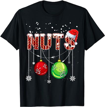 Chestnuts matching family funny chest nuts christmas couples t-shirt