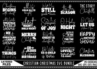 Christian Christmas SVG Bundle