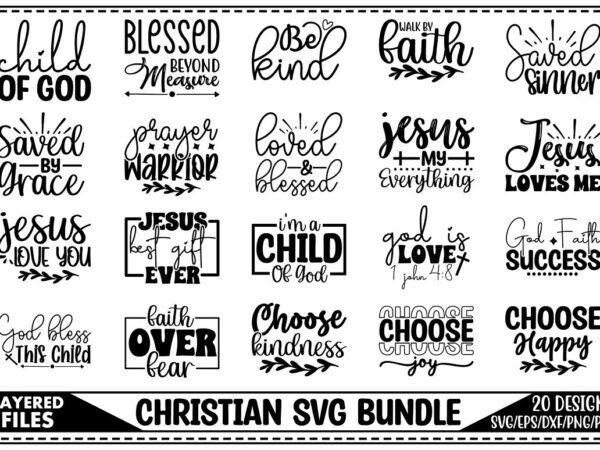 Christian svg bundle t shirt vector file