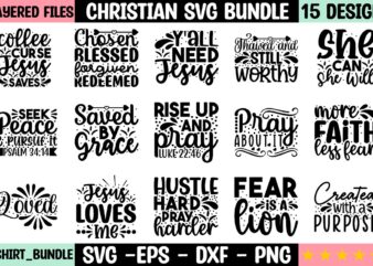 Christian SVG Bundle t shirt vector file