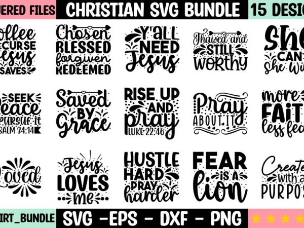 Christian svg bundle t shirt vector file