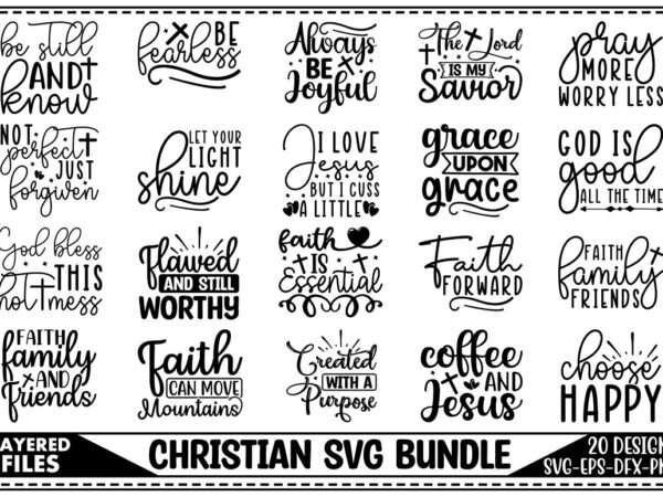 Christian svg bundle t shirt vector file