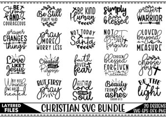 Christian SVG Bundle t shirt vector file