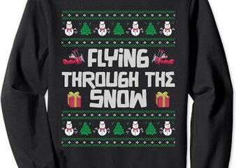Christmas Aviator Airplane Santa Claus Aviation Christmas Sweatshirt
