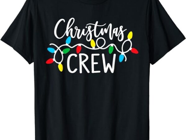 Christmas crew xmas lights pajama happy holiday boy girl t-shirt