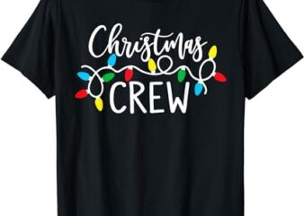 Christmas Crew Xmas Lights Pajama Happy Holiday Boy Girl T-Shirt