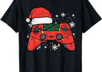 Christmas Gamer Controller Xmas Boys Kids Youth Men Teen T-Shirt