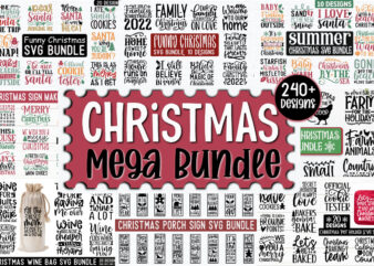 Christmas Mega SVG Bundle t shirt vector file