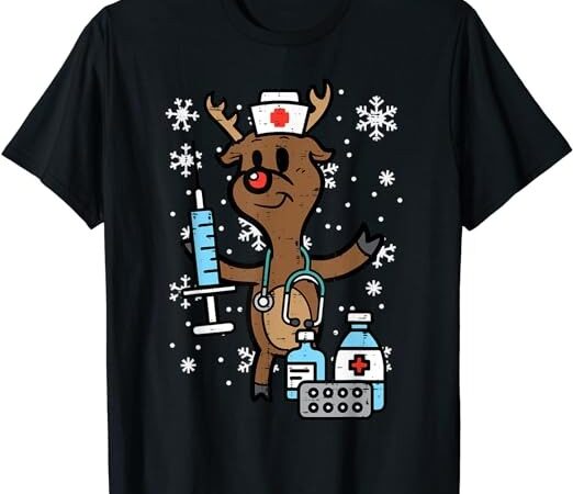 Christmas nurse reindeer funny xmas nursing scrub top women t-shirt Christmas nurse reindeer funny xmas nursing scrub top women t-shirt